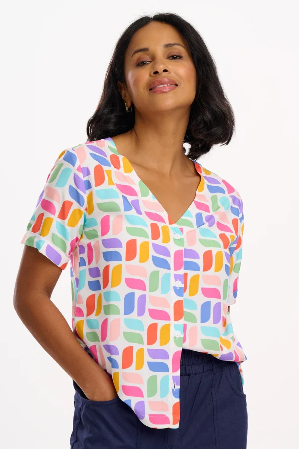 camisa color blocks