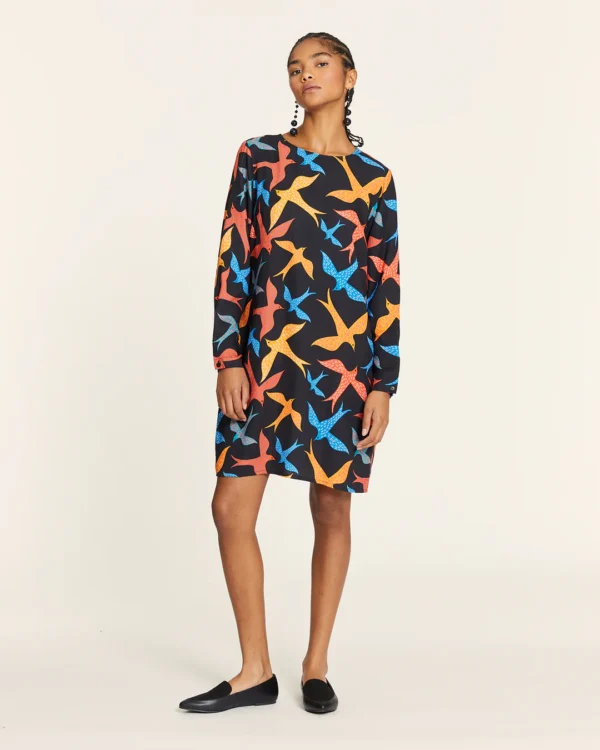 vestido corto pajaros - Imagen 4