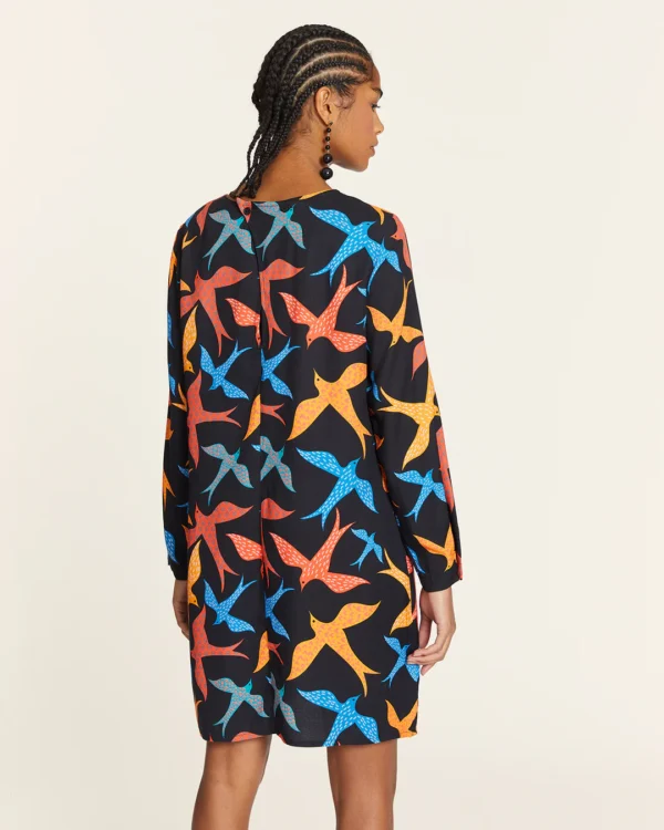 vestido corto pajaros - Imagen 3