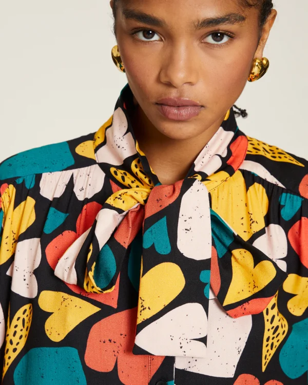 Camisa Corazones lazada - Imagen 2