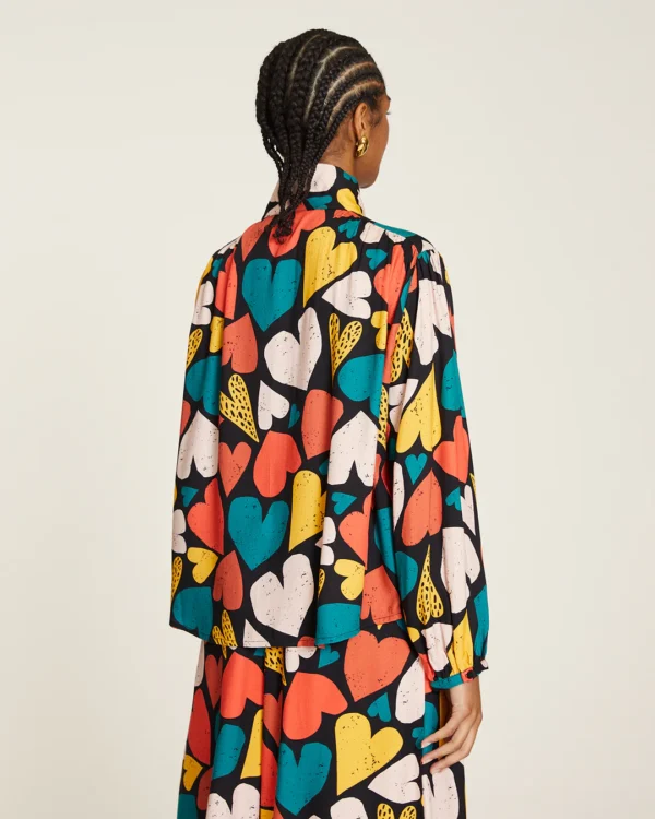 Camisa Corazones lazada - Imagen 3