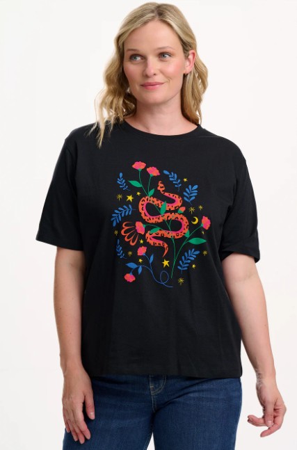 Camiseta  Snake Floral