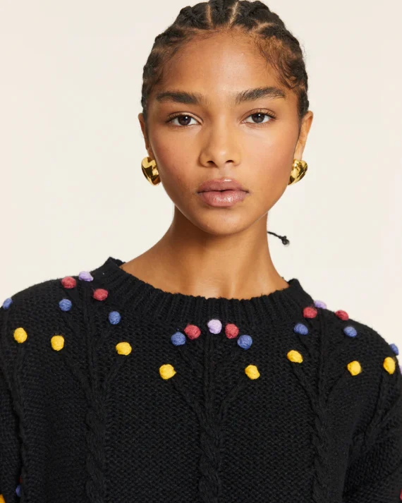JERSEY POMPON NEGRO