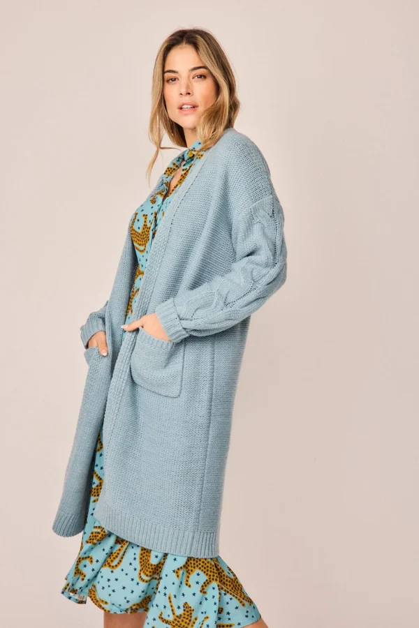 CARDIGAN AZUL CIELO - Imagen 3