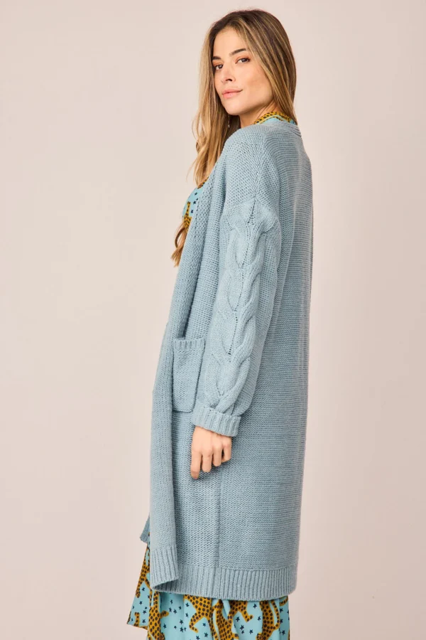 CARDIGAN AZUL CIELO - Imagen 4
