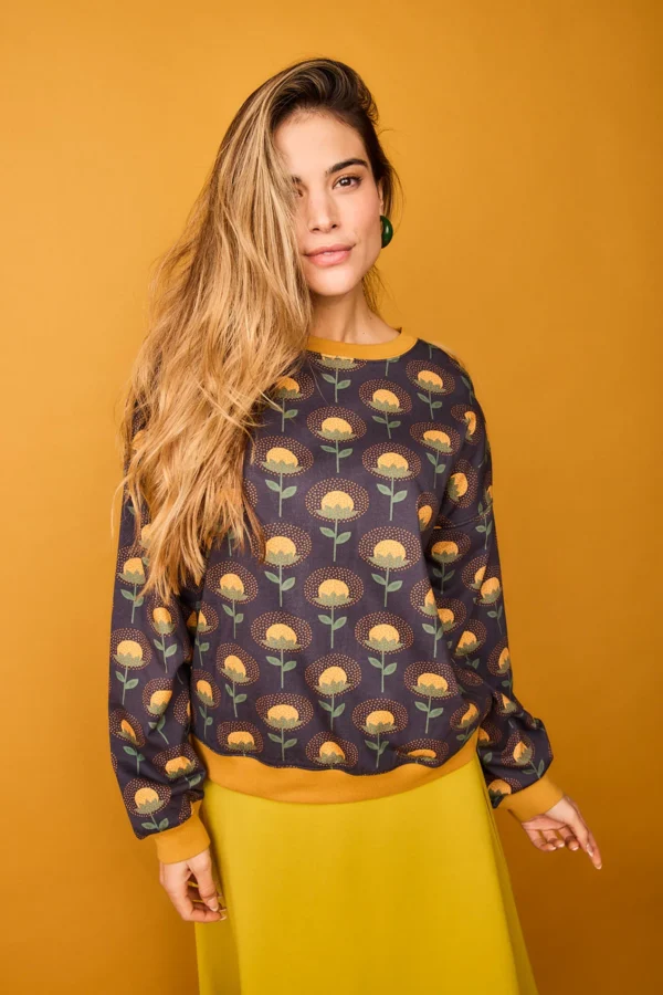 SUDADERA FLOR AMARILLA - Imagen 5
