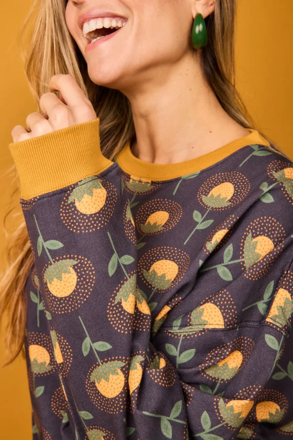 SUDADERA FLOR AMARILLA - Imagen 2