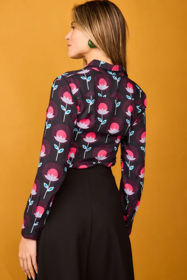CAMISA FLOR ROSA - Imagen 2