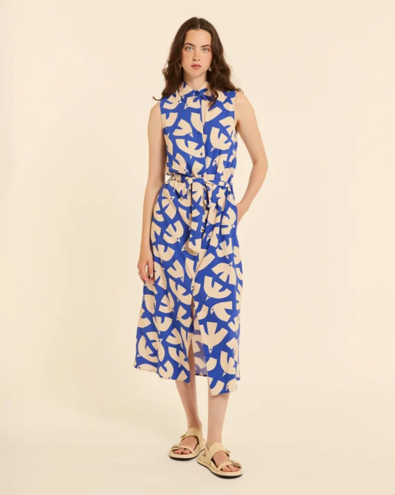 VESTIDO CAMISERO BLUE BIRDS