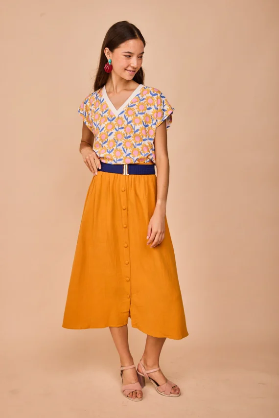 FALDA TOSCANA MOSTAZA