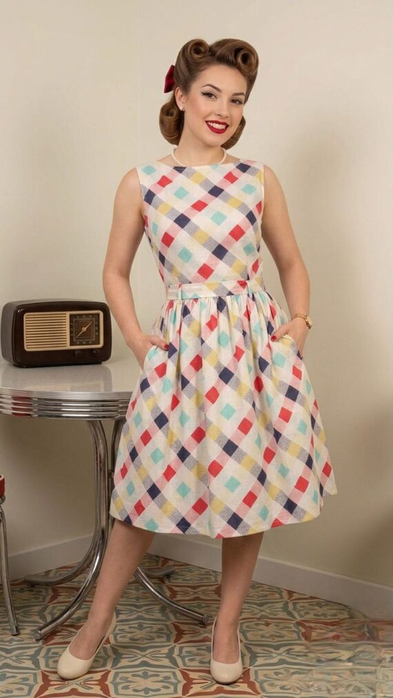 VESTIDO ROMBOS