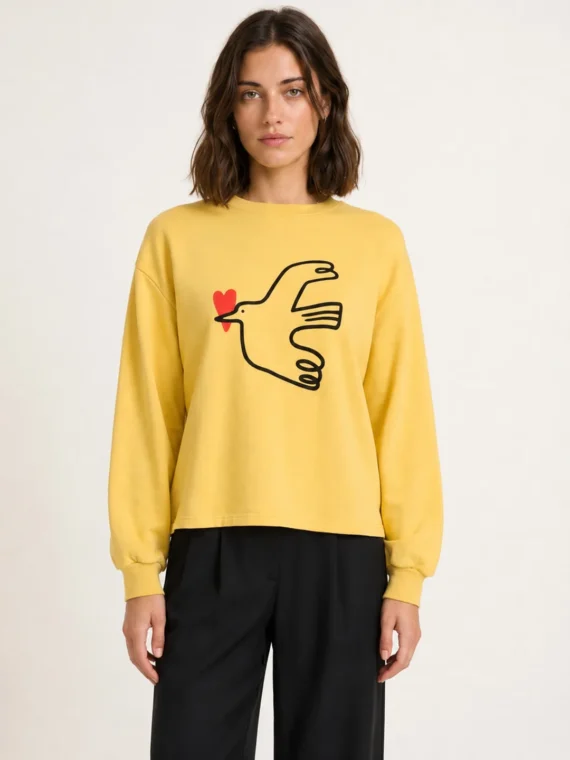 CAMISETA PALOMA AMARILLA