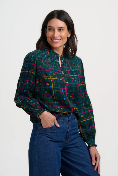CAMISA PLAID FLORAL