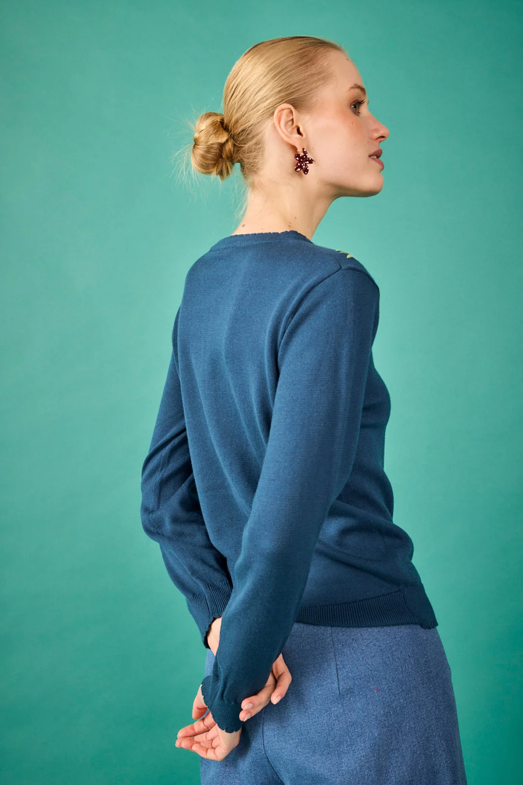 CARDIGAN LLAMAS Y FLORES - Imagen 5