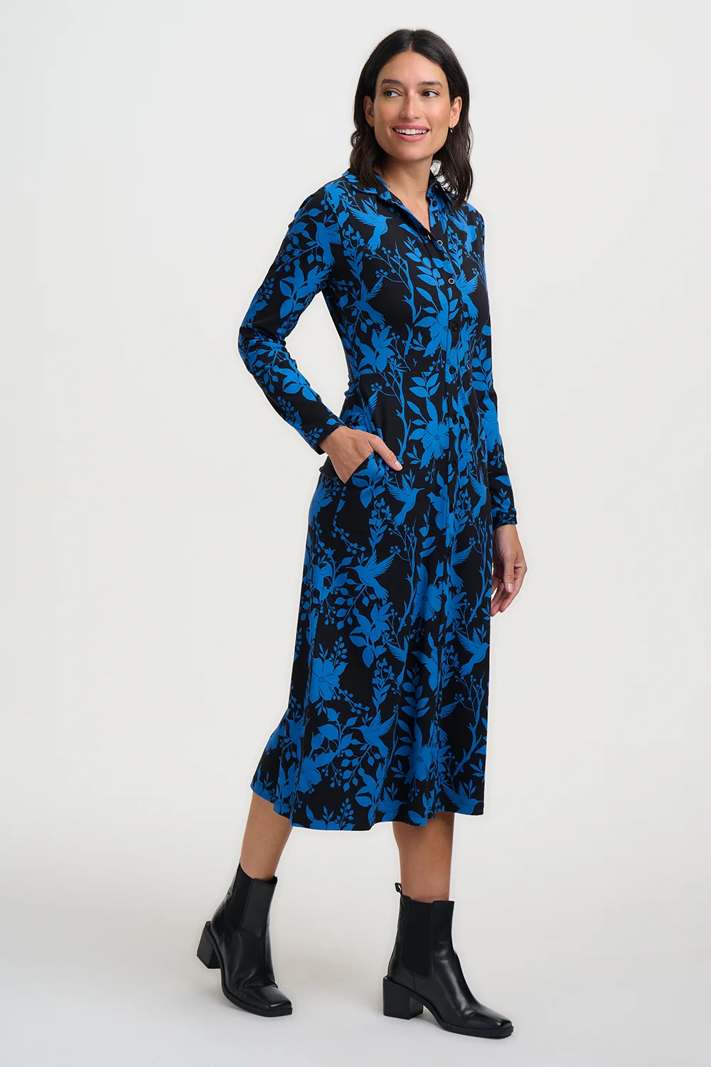 VESTIDO COLIBRI AZUL - Imagen 2